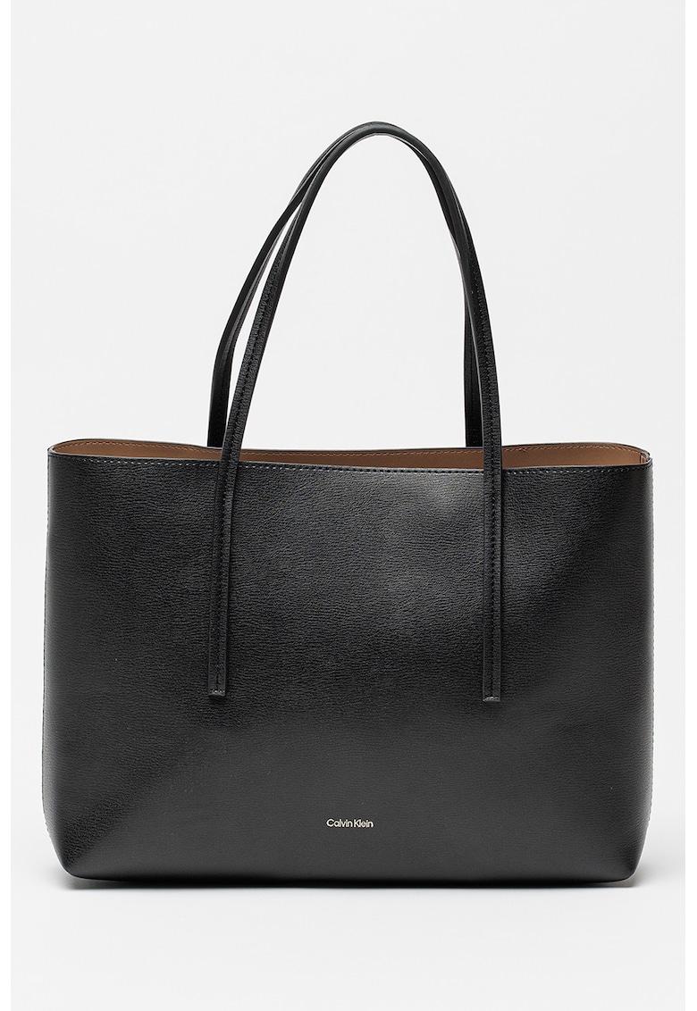 Geanta tote de piele ecologica cu logo