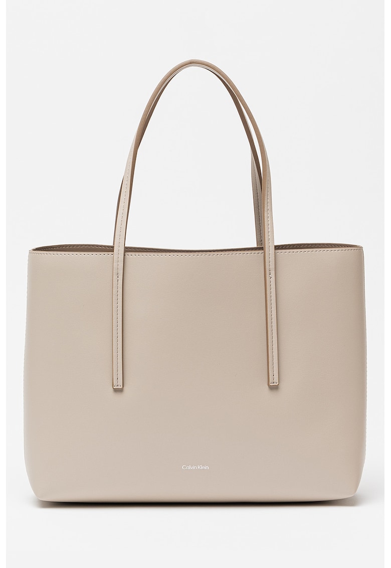 Geanta tote de piele ecologica cu logo