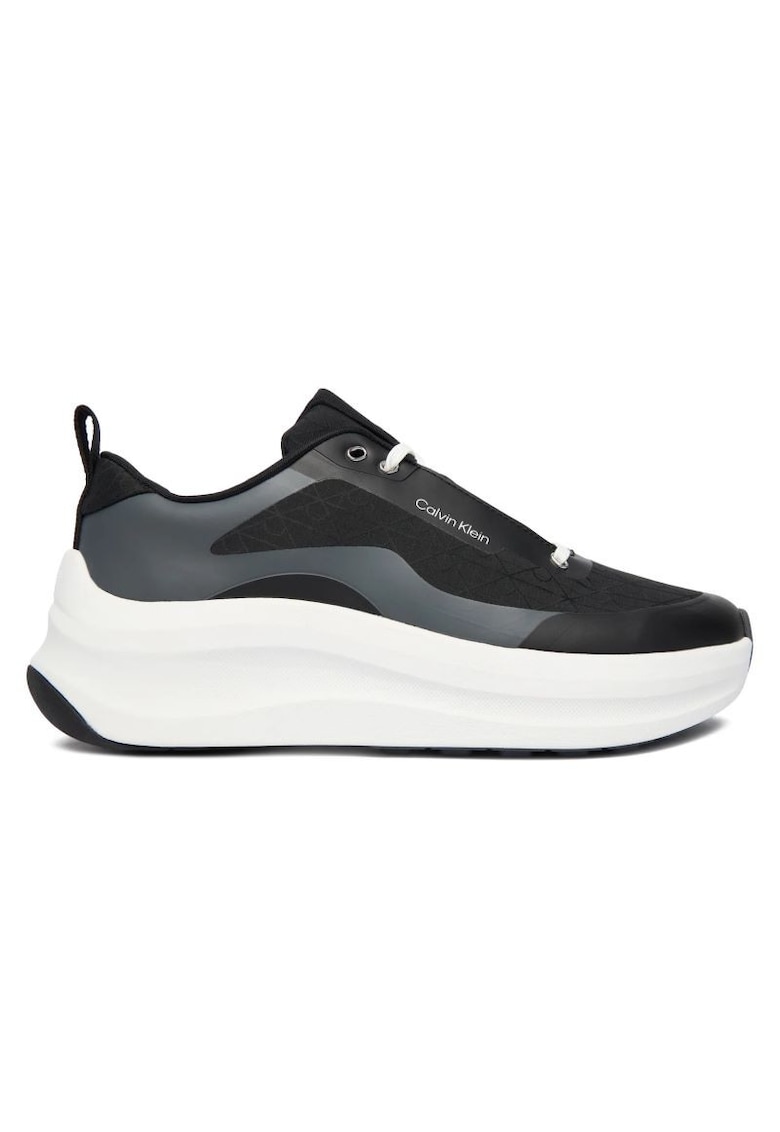 Pantofi sport pentru Femei - chunky runner laceup mix aop - YW0YW02077-0GM - 38 EU - Negru