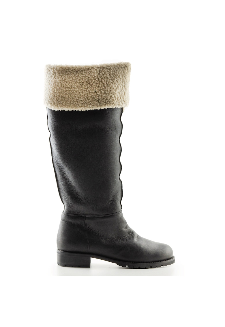 Cizme din piele cu captuseala din blana naturala -