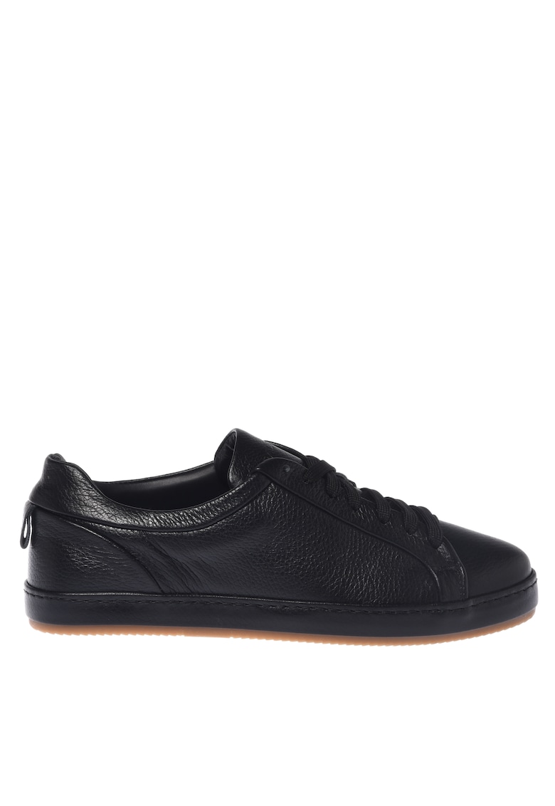 Pantofi sport low-cut din piele - Negru