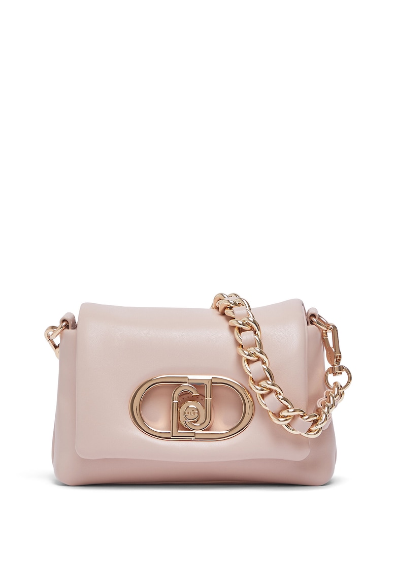 Geanta crossbody cu bareta din lant - Piersica