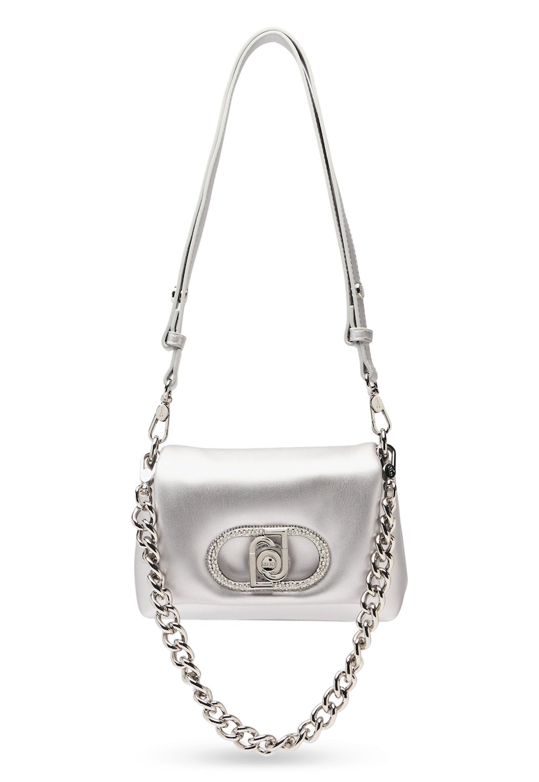 Geanta crossbody mica Lapuffy - Argintiu