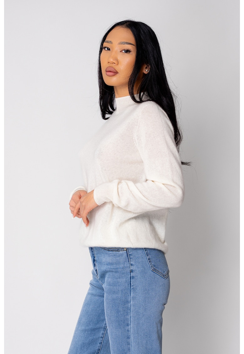 Pulover din 100% Casmir - Off White 19535 - Alb