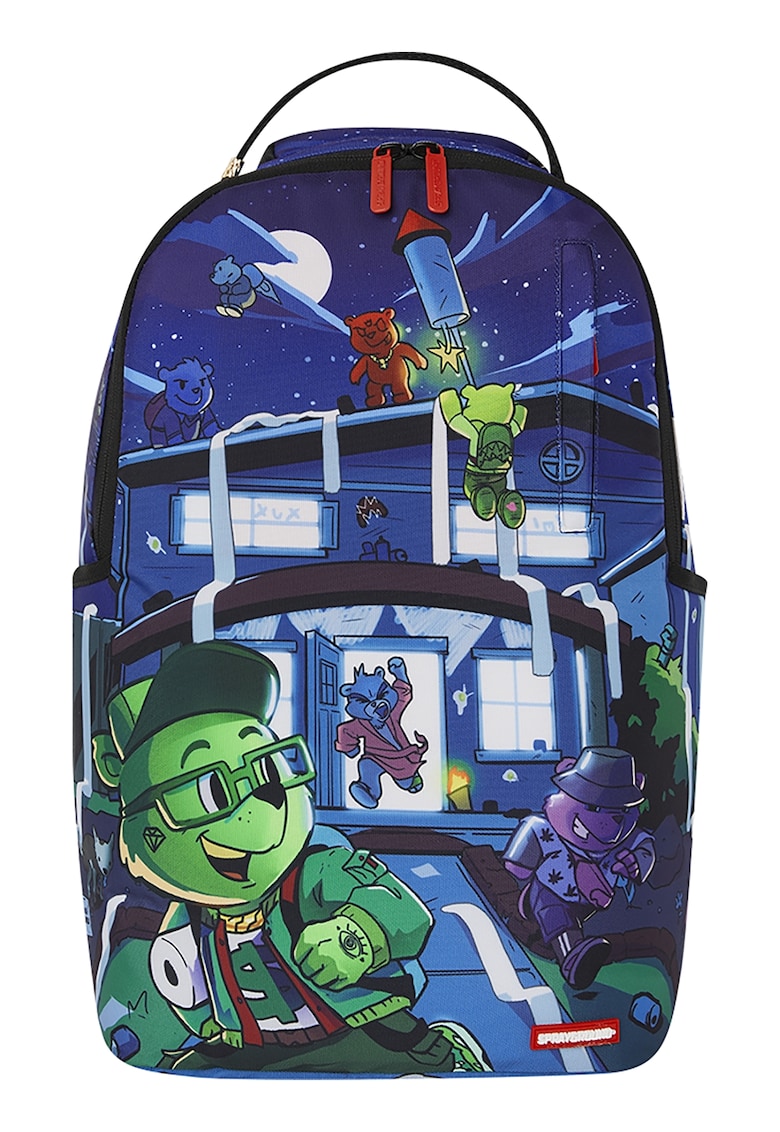 Rucsac unisex Misfits And Mischief - Alb/Verde/Albastru