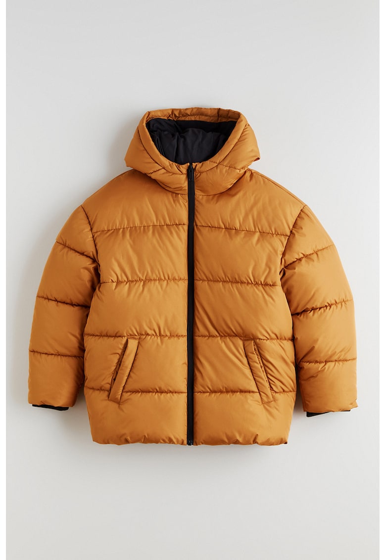 Geaca cu vatelina si gluga - Portocaliu