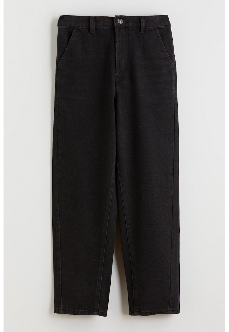 Blugi cu talie elastica - Negru