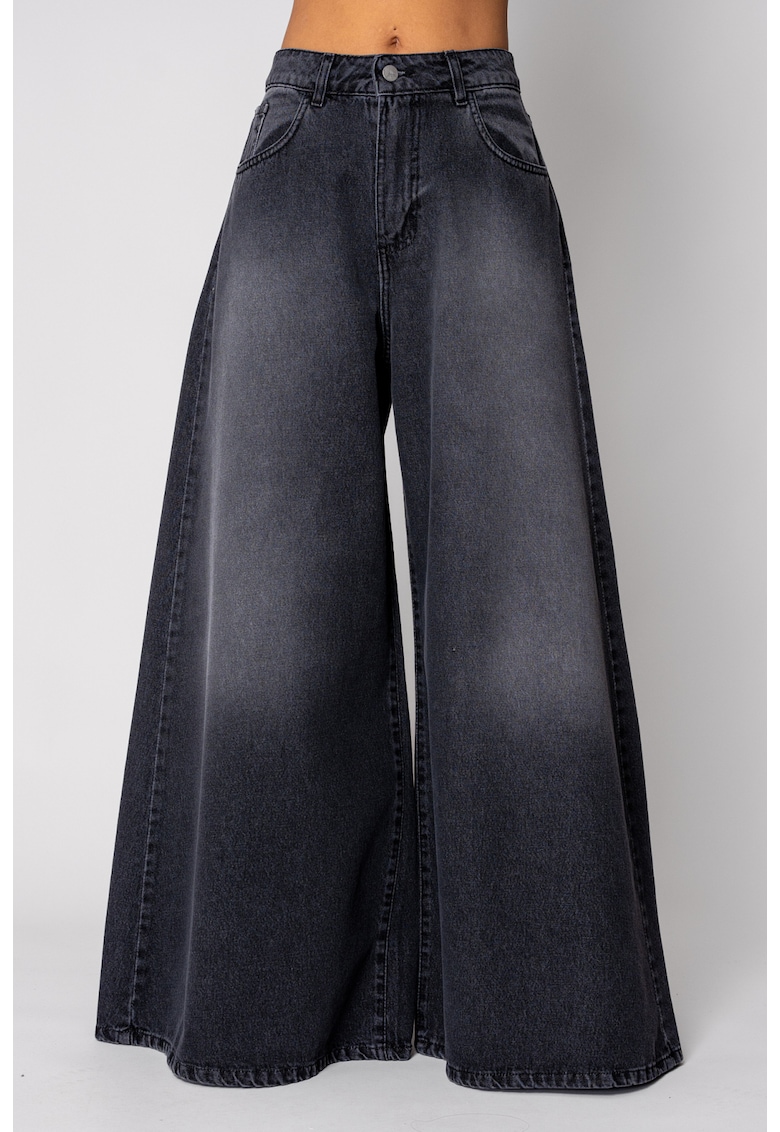 Blugi foarte largi Dark Grey 19524 - Gri inchis