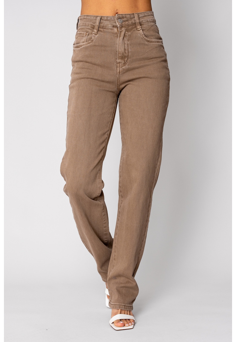 Blugi elastici regular Light Brown 19686 - Maro deschis