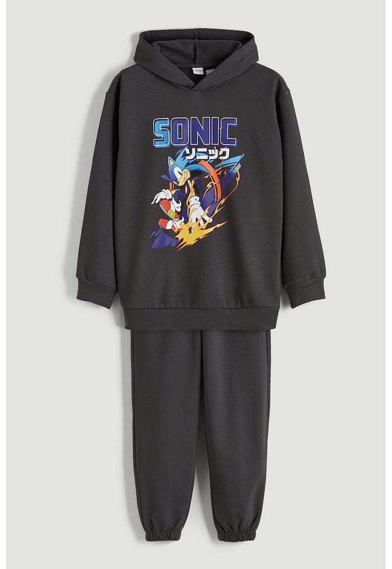 Trening cu gluga Sonic the Hedgehog - Galben/Albastru/Gri antracit