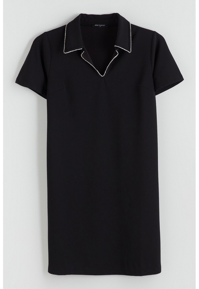 Rochie lejera cu maneci scurte - Negru