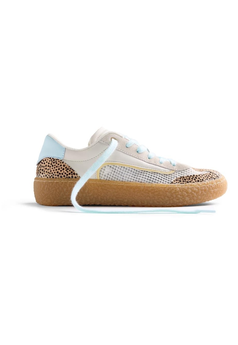 Pantofi sport cu garnituri din piele cu par scurt Cozad - Bej