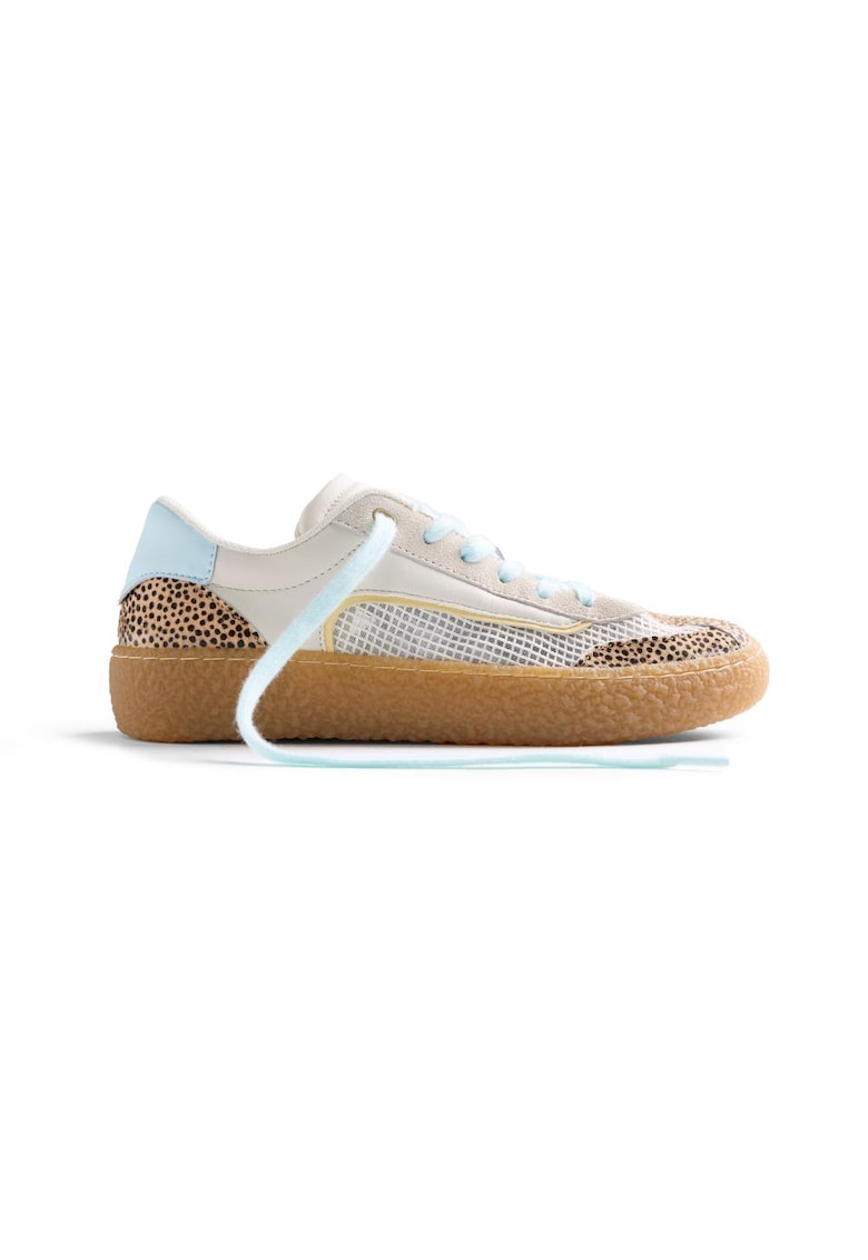 Pantofi sport cu garnituri din piele cu par scurt Cozad - Bej