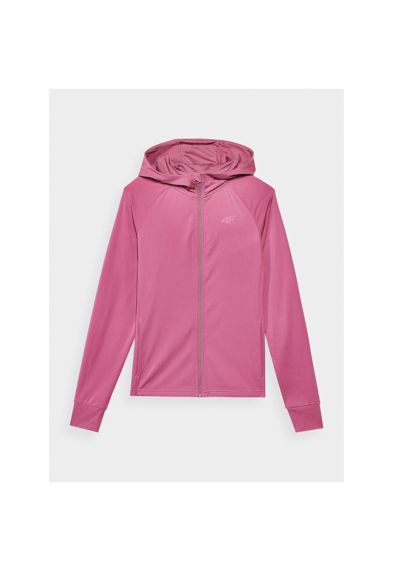 Hanorac de trening Slim - uscare rapida - violet - material sintetic - pentru femei
