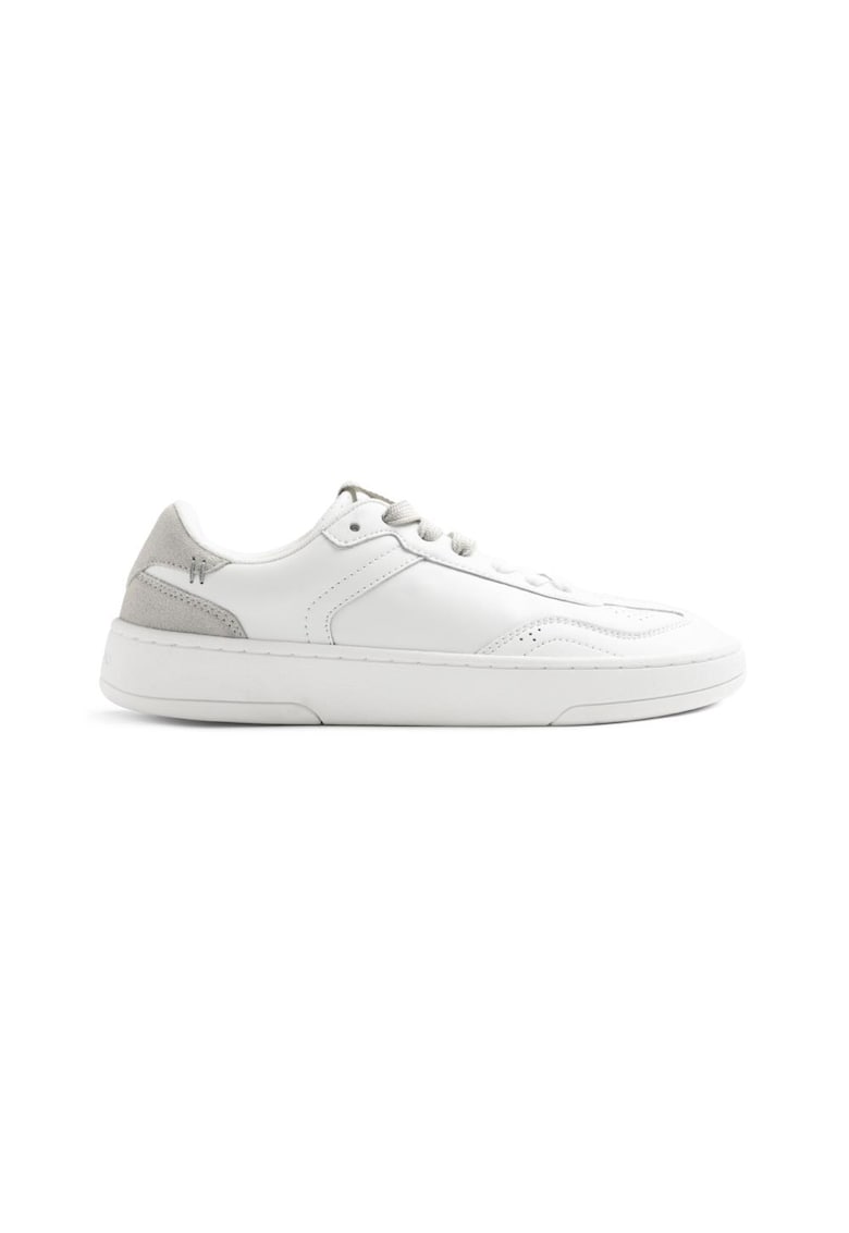 Pantofi sport de piele Mepanda - Alb/Gri