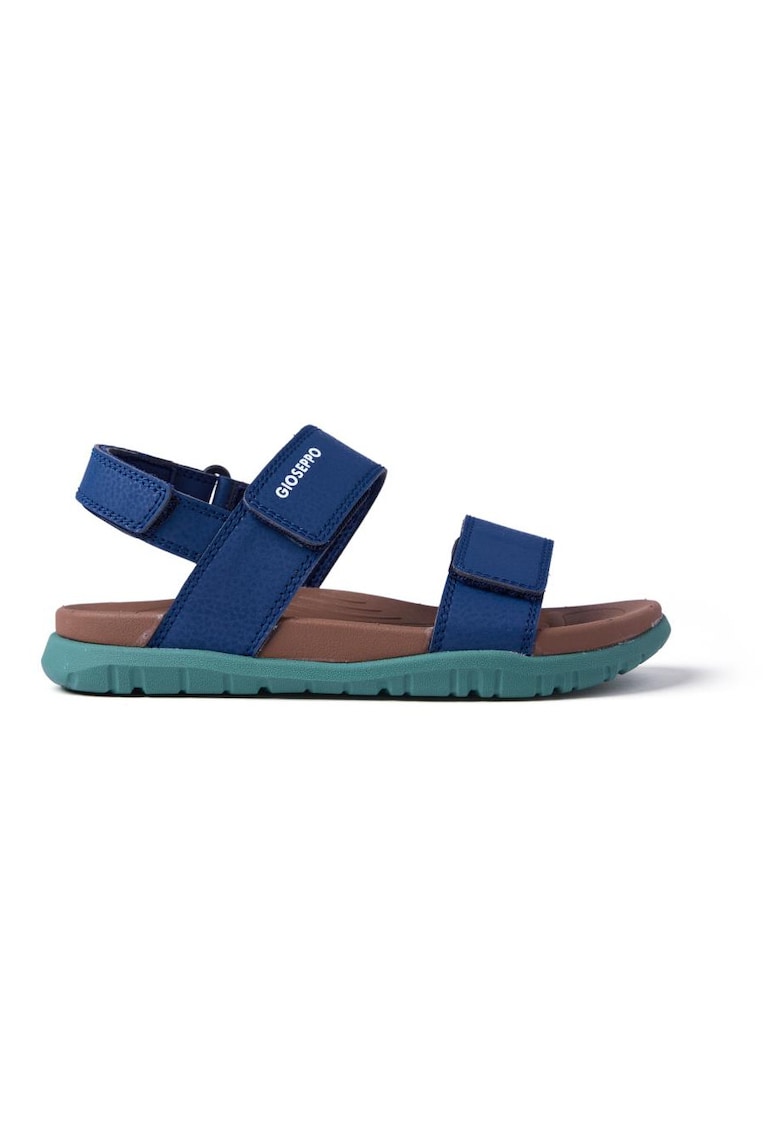 Sandale din piele ecologica cu inchidere velcro Dadaab - Bleumarin