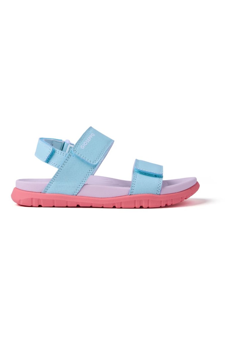 Sandale din piele ecologica cu inchidere velcro Dadaab - Albastru aquamarin