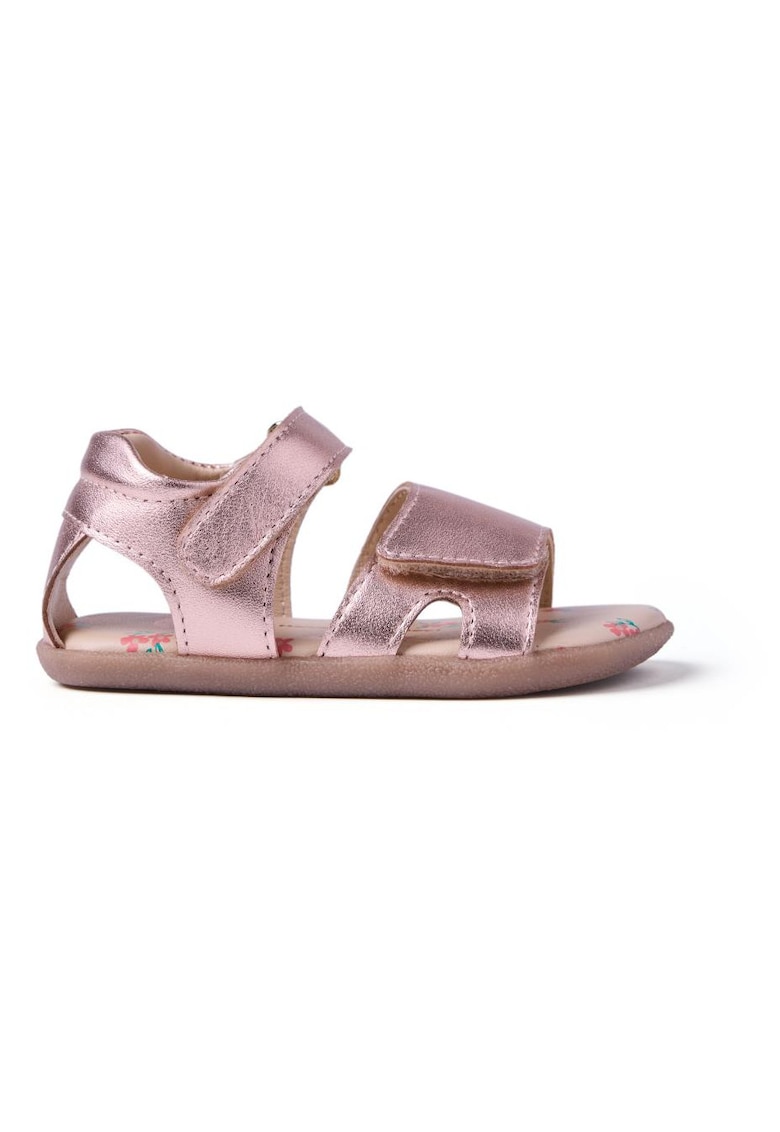 Sandale din piele cu finisaj metalizat Ilagan - Auriu rose
