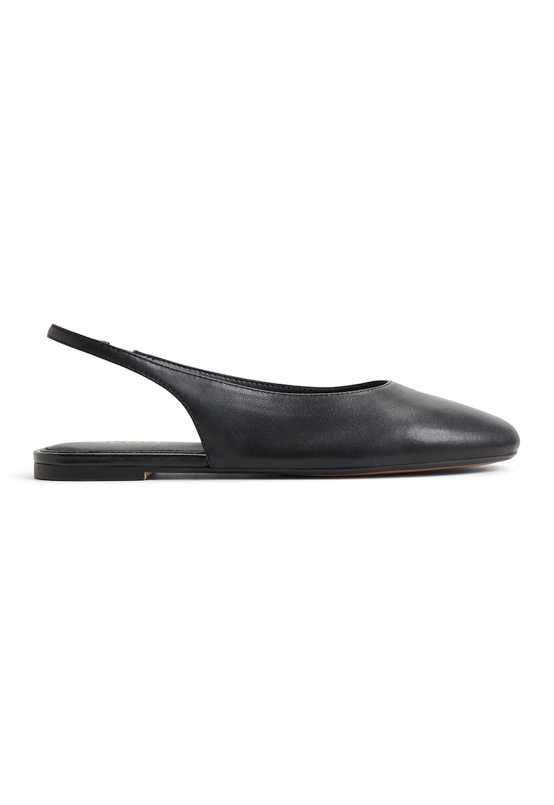 Balerini slingback din piele Dropwave - Negru