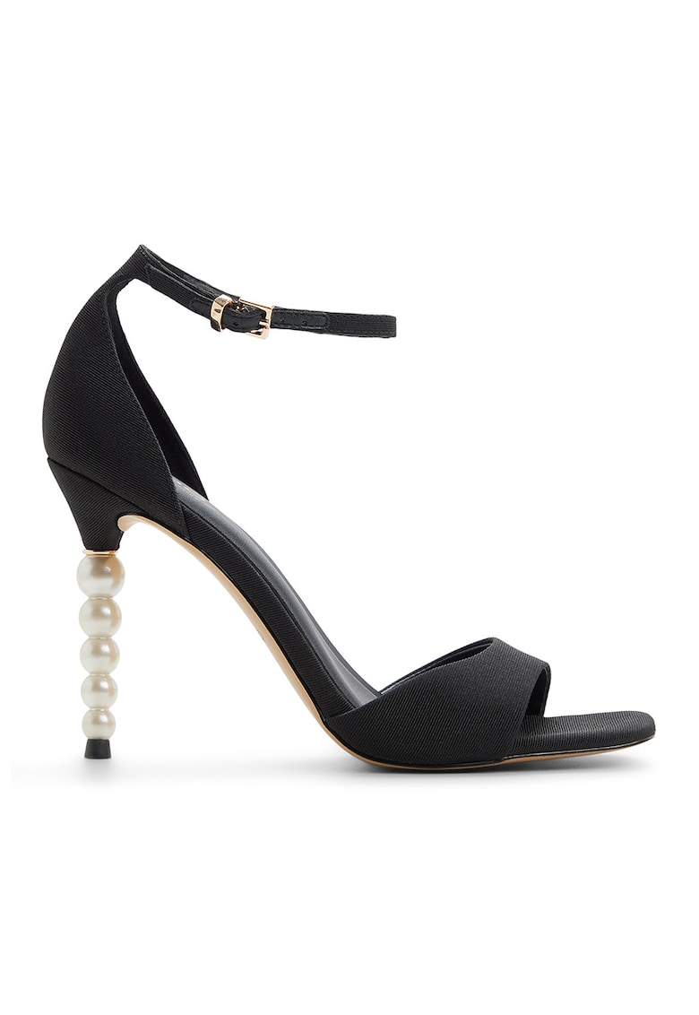 Sandale cu perle sintetice Pearletta - Negru