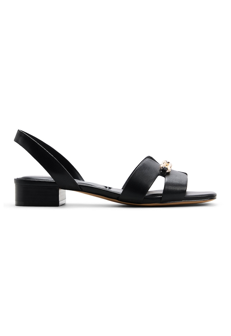 Sandale slingback cu varf patrat Blake - Negru
