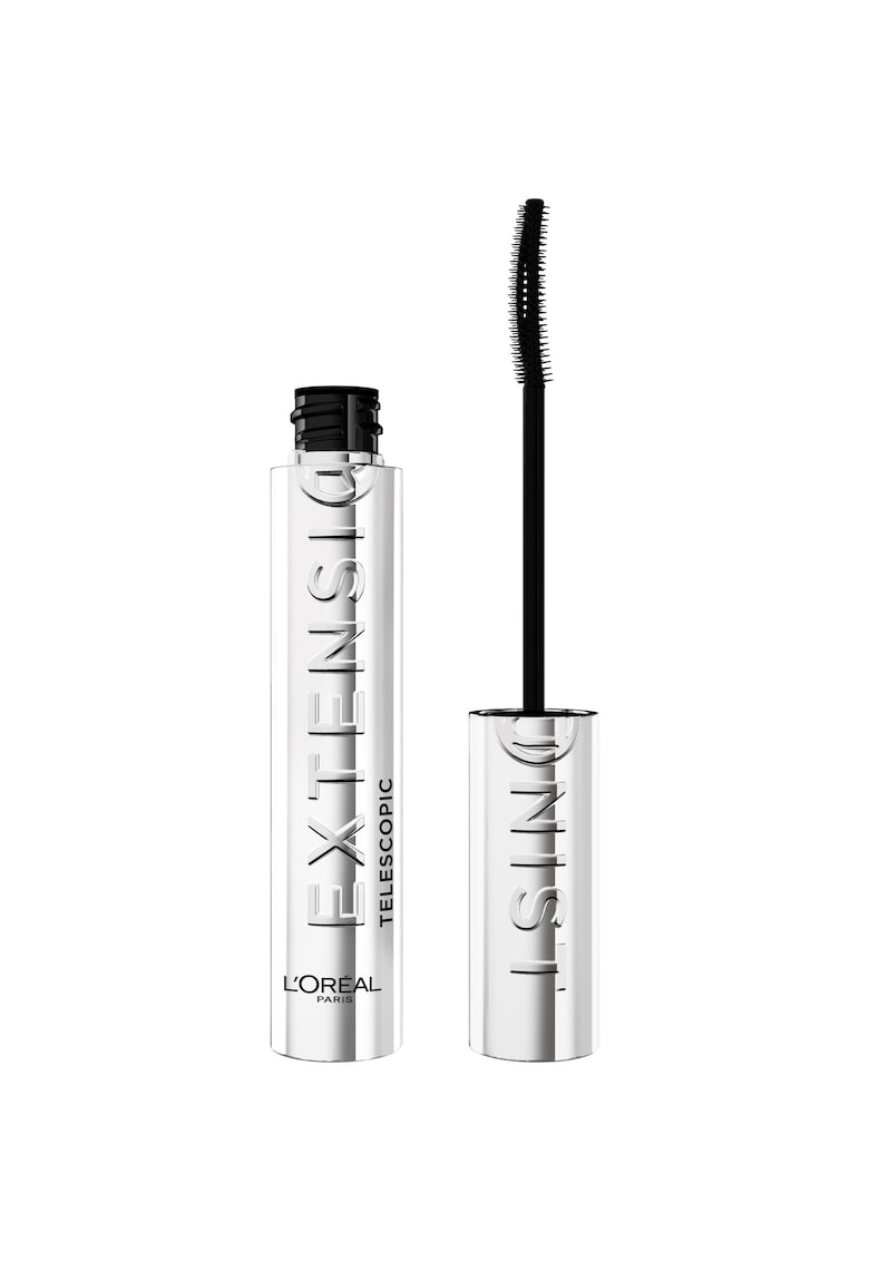 Mascara pentru alungire si curbare Telescopic Extensionist - gene cu +5 mm mai aproape de sprancene - Black - 9.9 ml