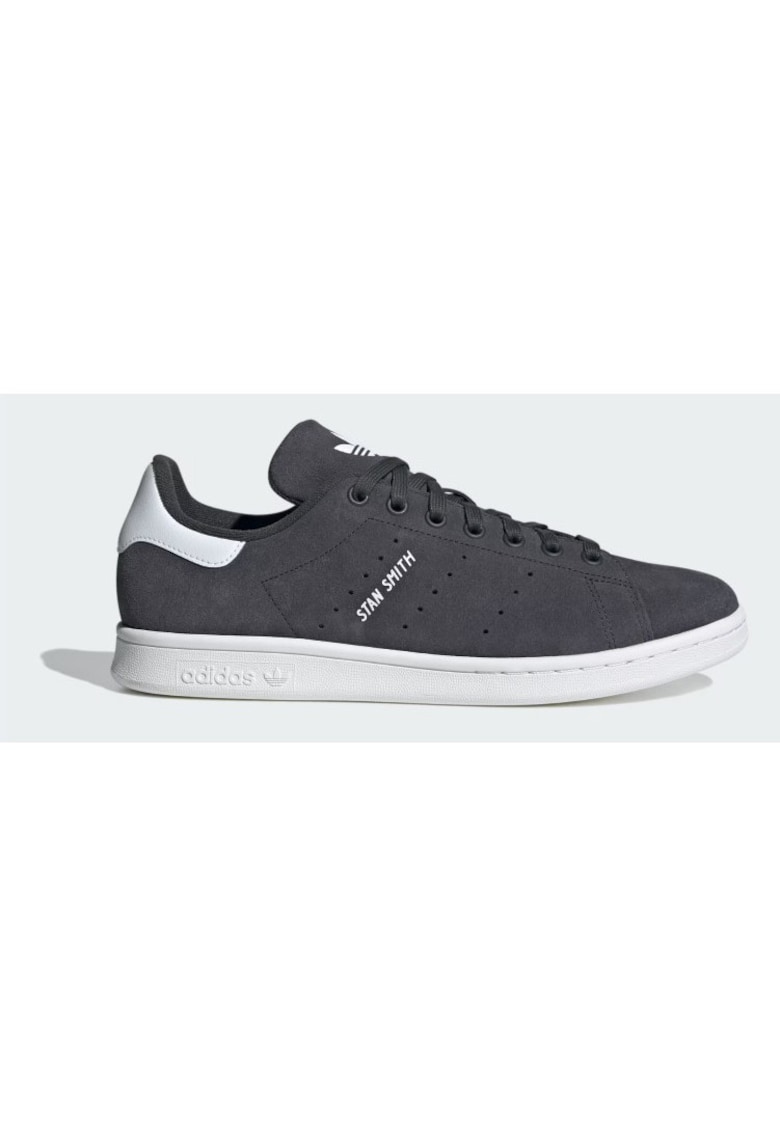 Pantofi sport barbati din piele intoarsa Stan Smith IG9389 - Gri/Alb -