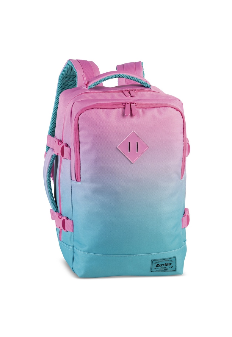 Rucsac Calatorie - Wizz Air/Ryanair - Cabin PRO Small - F40290-R - Turcoaz/Roz