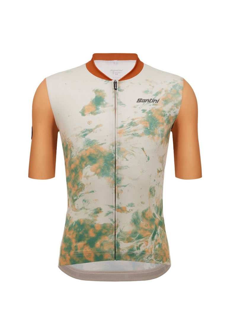 Tricou ciclism barbati Marble - Verde/Portocaliu