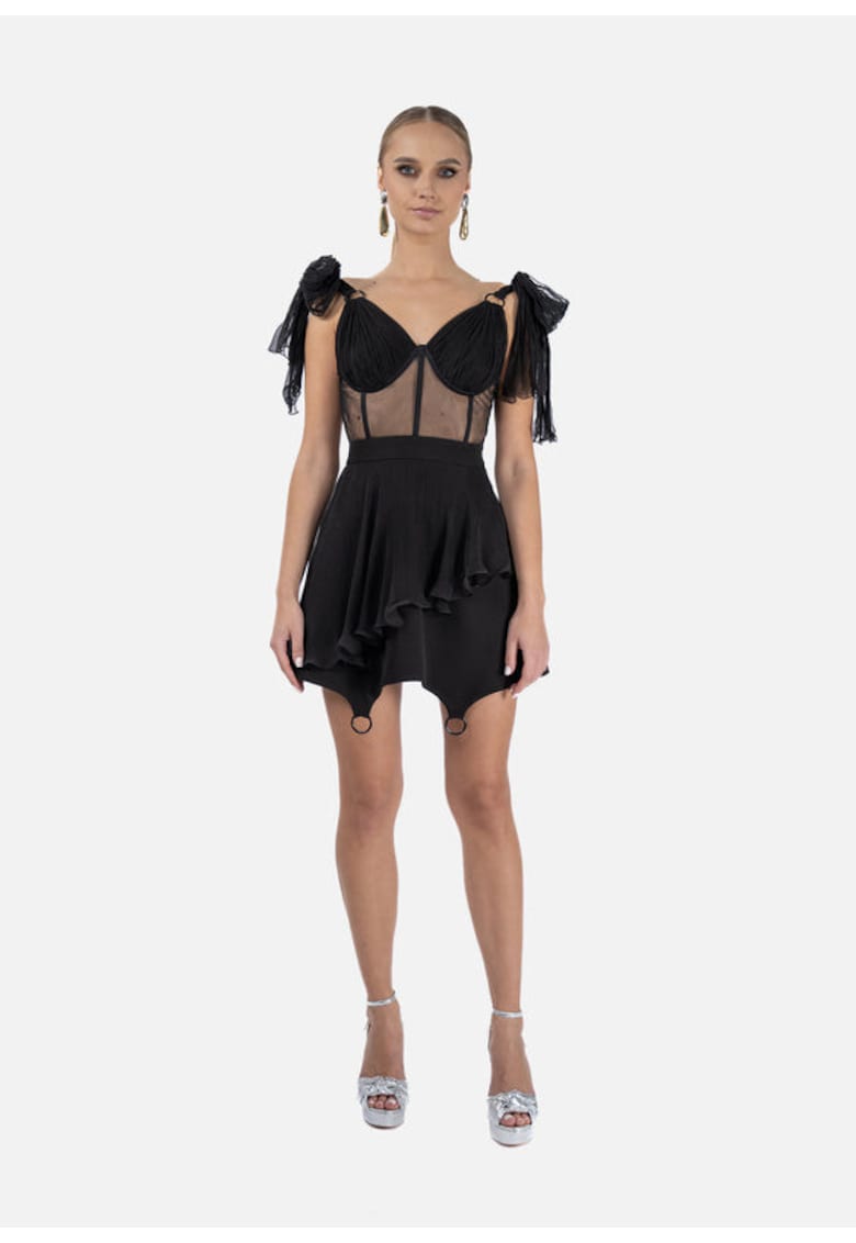 Rochie scurta din matase