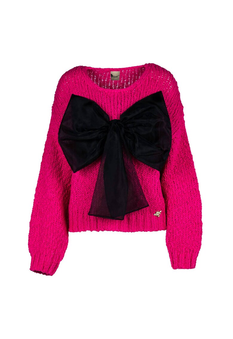 Pulover fuchsia moale si calduros cu funda detasabila - Fucsia