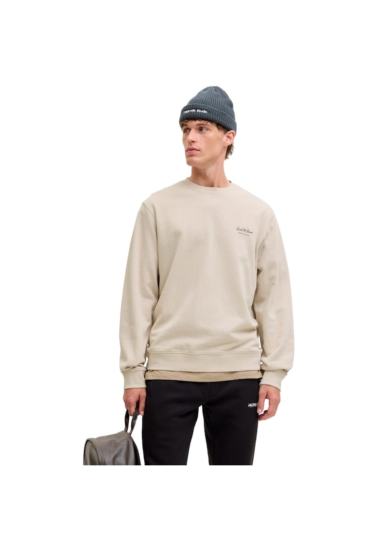 Bluza JACK &JONES Archive Graphic Crew 53583 - Bej