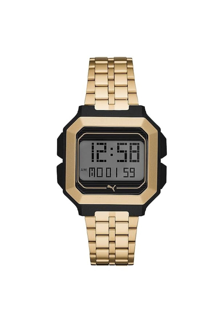 Ceas digital cu bratara din otel inoxidabil