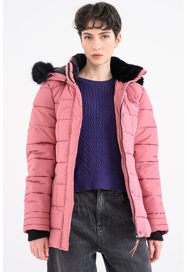 Geaca cu vatelina Badeli - Roz prafuit