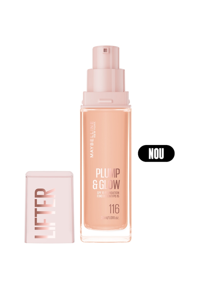 Fond De Ten Maybelline New York Lifter Plump&Glow pentru ten luminos 30 ml - 116