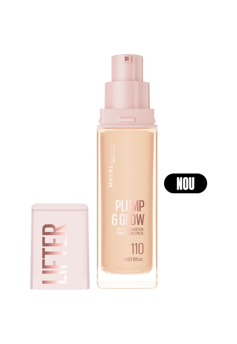Fond De Ten Maybelline New York Lifter Plump&Glow pentru ten luminos 30 ml - 110