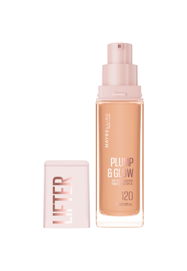 Fond De Ten Maybelline New York Lifter Plump&Glow pentru ten luminos 30 ml - 120