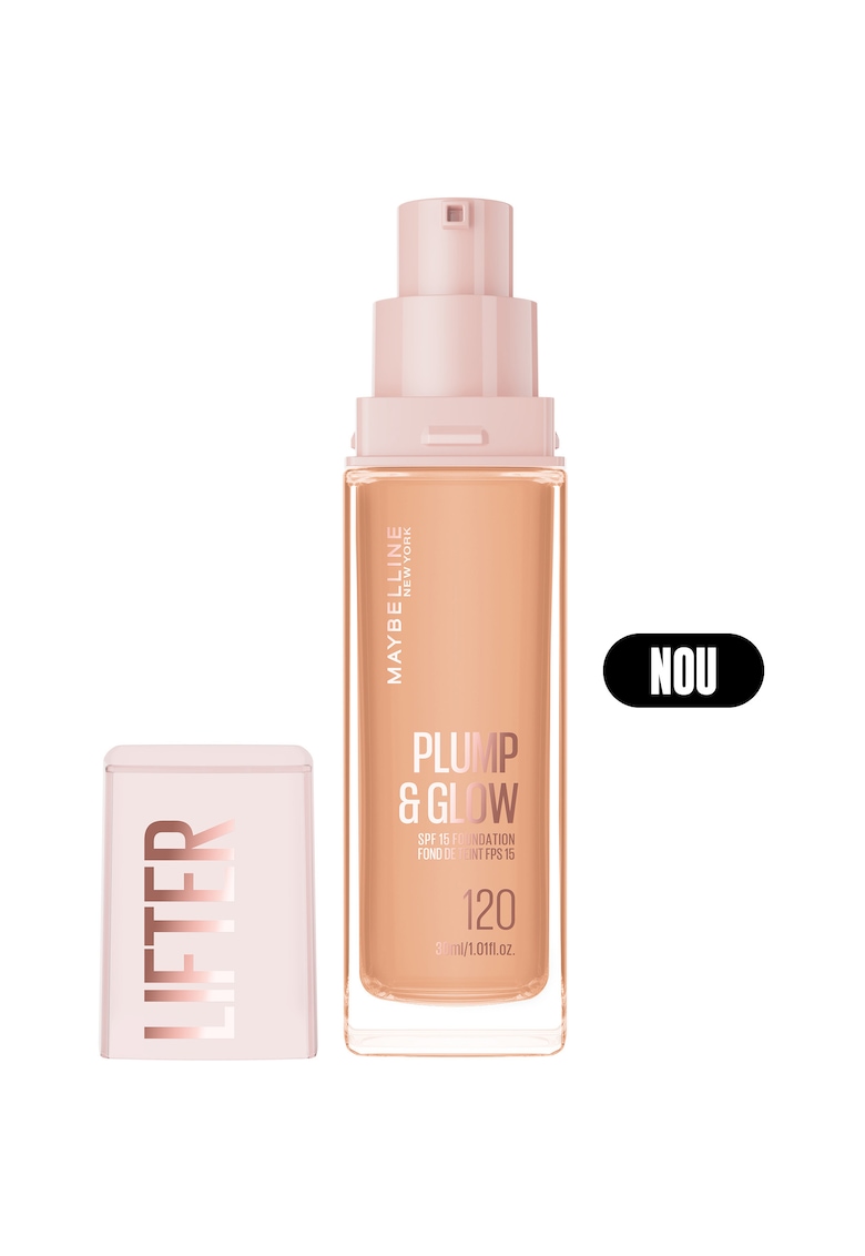 Fond De Ten Maybelline New York Lifter Plump&Glow pentru ten luminos 30 ml - 120