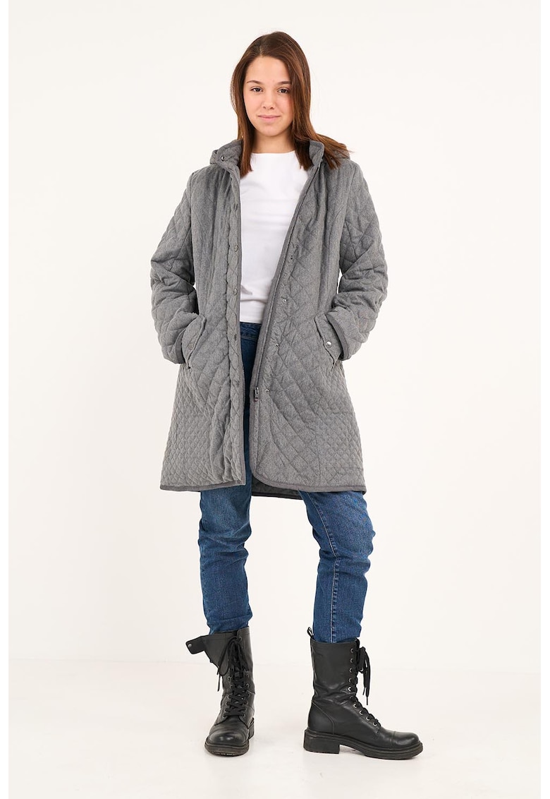 Geaca usoara matlasata - Gri cenusiu