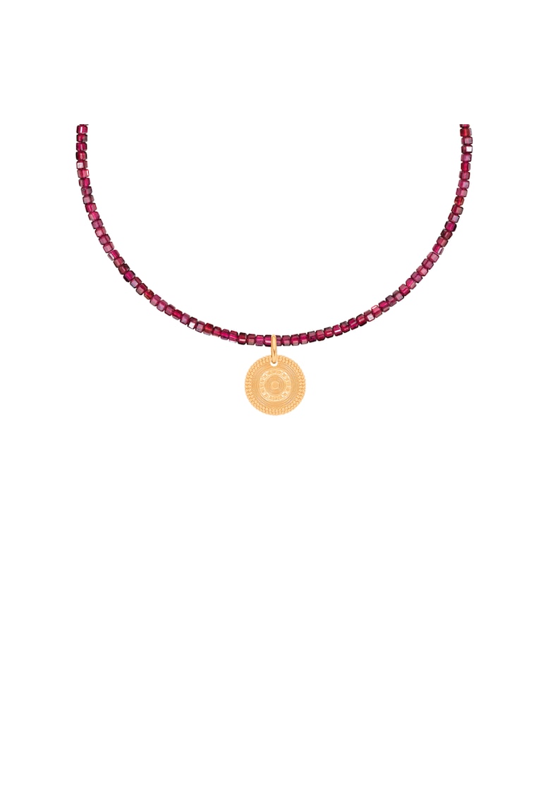 Colier Boho cu pietre granat
