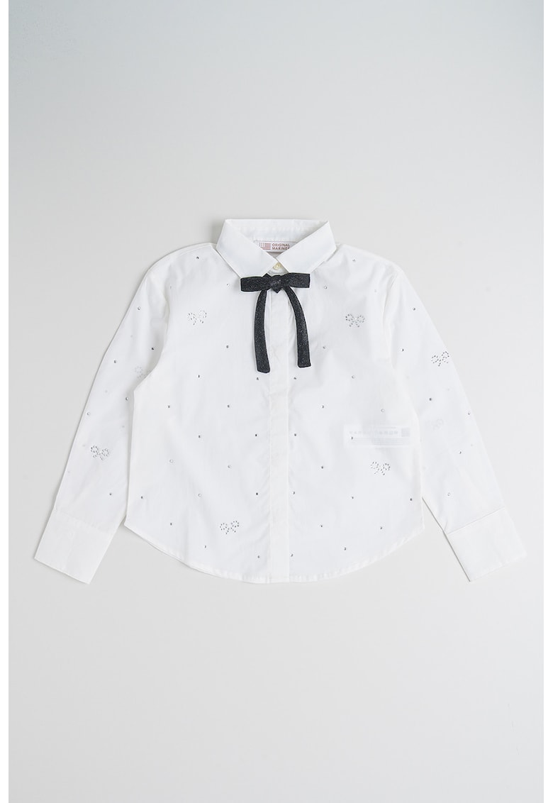 Camasa cu strasuri si funda detasabila - Alb/Argintiu
