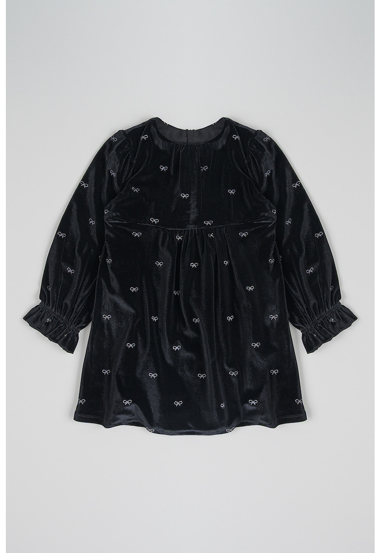 Rochie cu model cu funda - Negru