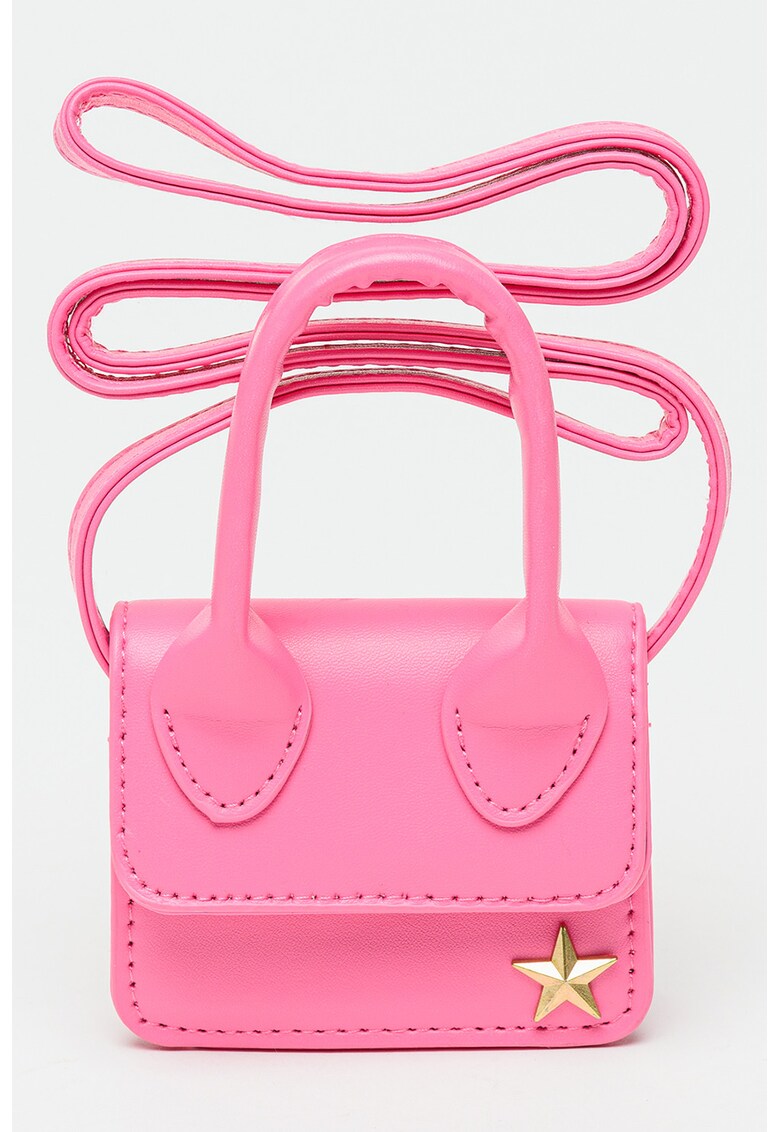 Geanta crossbody din piele ecologica - Fucsia