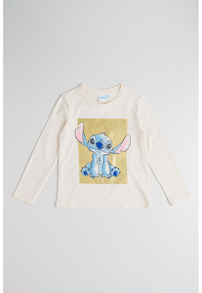Bluza cu imprimeu cu Stitch - Galben pal