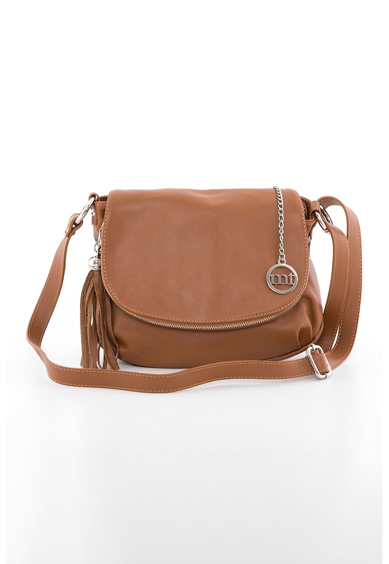 Geanta crossbody de piele Bausam - Maro scortisoara - 20x27x5
