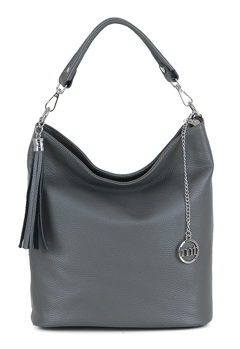 Geanta hobo din piele cu accesoriu cu canaf Sabaudia