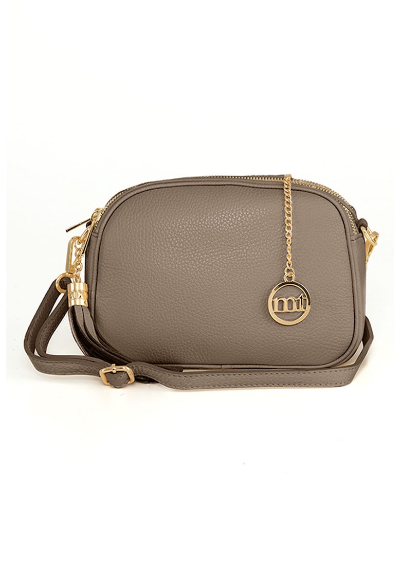 Geanta crossbody din piele cu trei compartimente