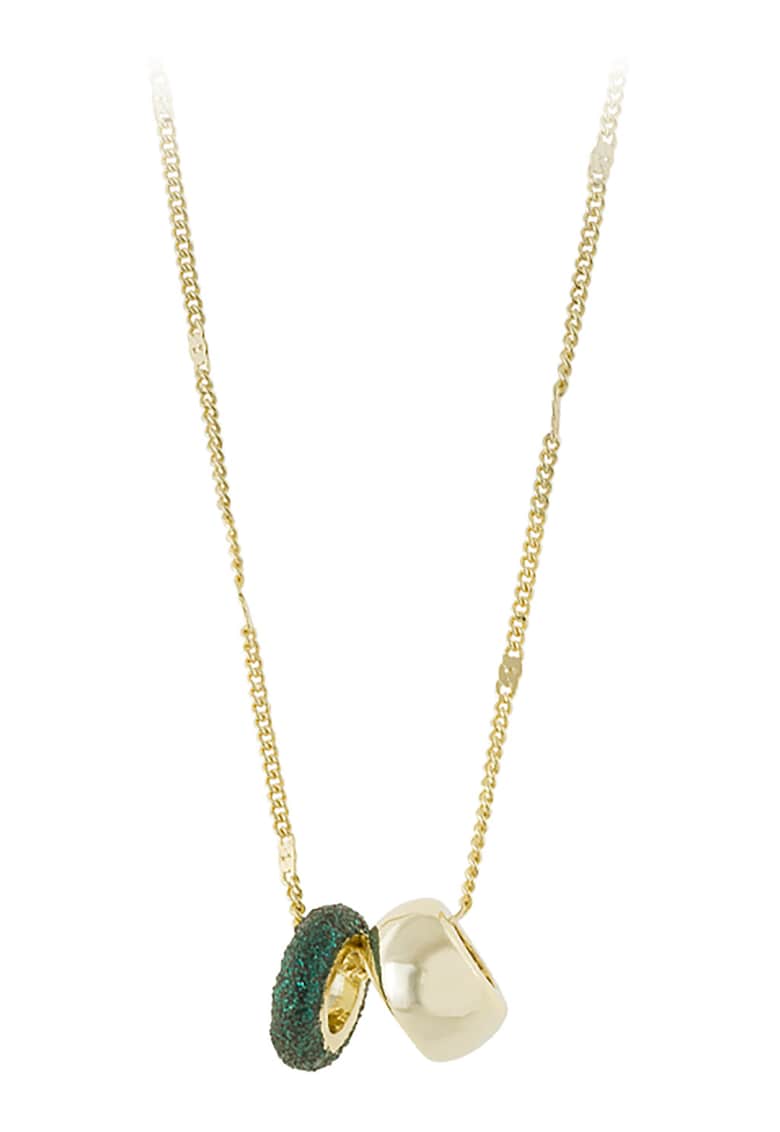 Colier placat cu aur de 18 K si cu pandantive