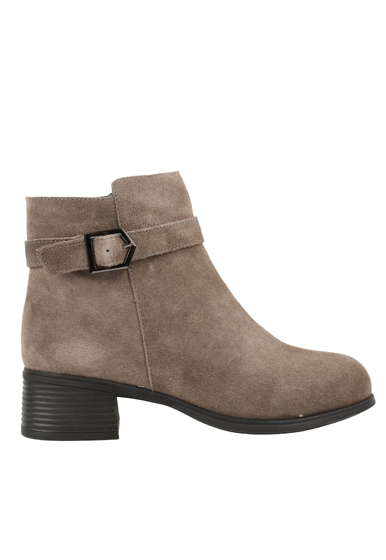 Ghete elegante - dama - FORMAZIONE - 25115R bej - piele intoarsa - toc