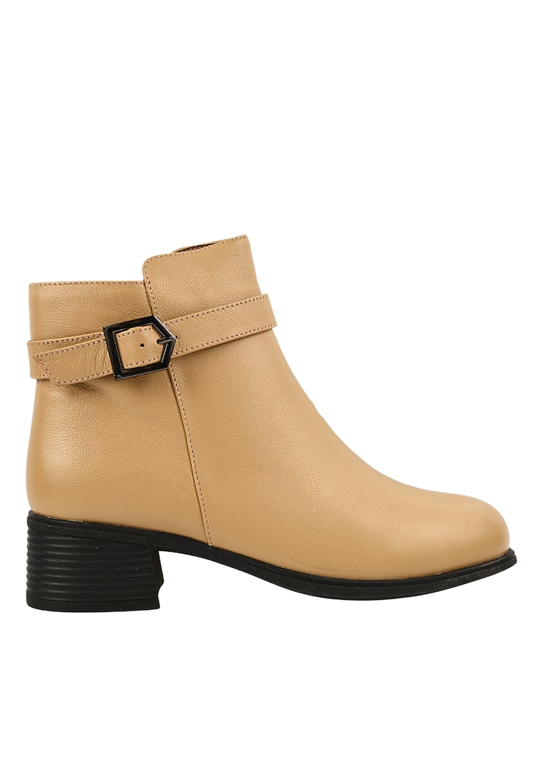 Ghete elegante - dama - FORMAZIONE - 25115 crem - piele naturala - toc